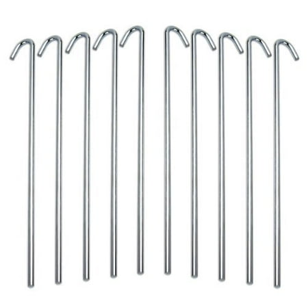 30pc Galvanized Steel Tent Pegs - Garden Stakes -Heavy Duty - Rust Free