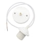 thumbnail image 4 of 2 piezas de casquillo de lámpara blanca E27, accesorios de lámparas colgantes con Cable de 100CM, Base de lámpara, soporte de suspensión para accesorio de iluminación de techo, 4 of 5