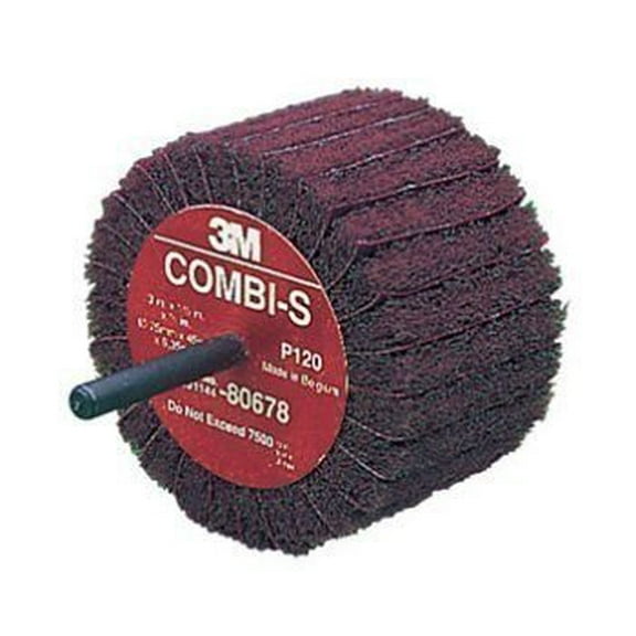 Scotch-Brite Flap Wheel, Roloc, Interleaf, 2.5x1.25, 80G FN510079273