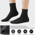thumbnail image 5 of LWFBDTK Women's Cotton Socks 6-Pack – Thin, Breathable, Soft Crew Dress Socks for Work, Casual, Size 4-9, Black, 5 of 8