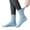 Light Blue#4, variant on Fengactive Womens Pilates Grip Socks Non Slip Yoga Socks with Pink Scalloped Edge Ribbed Crew Socks for Barre