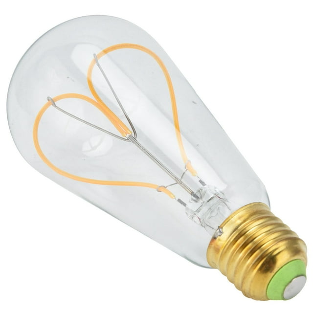 Bombilla antigua BuyWeek forma de corazón de melocotón LED para dormitorio 110v 4w E27