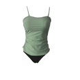 thumbnail image 6 of Two Piece Bandeau Tankini Swimsuits for Women Tummy Control Bathing Suits Strapless Swimwear Swim Top with Bikini Bottom Army Green S Clearance, 6 of 6