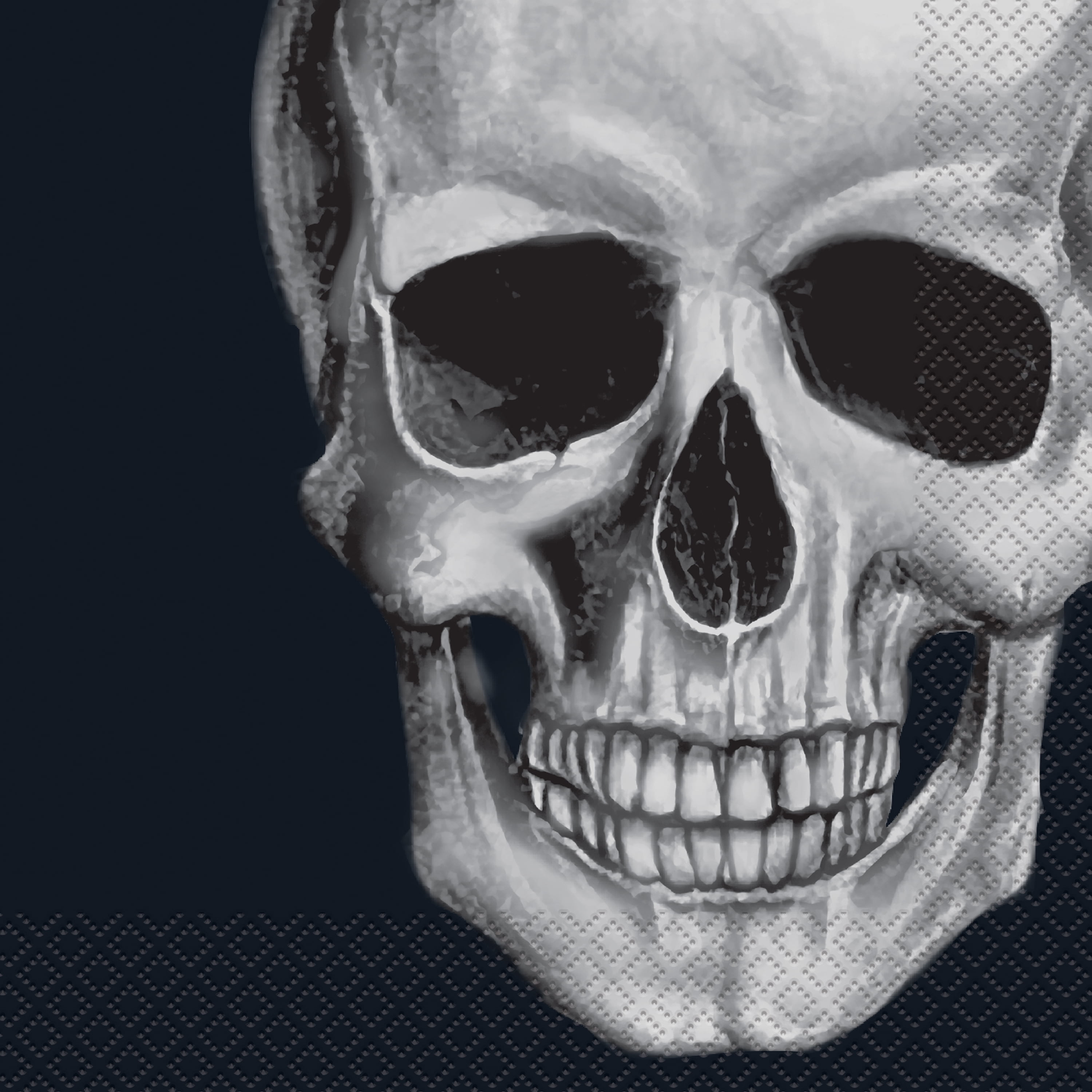 scary skull halloween paper
