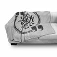 thumbnail image 3 of Live Laugh Love Soft Flannel Fleece Throw Blanket, Grunge Modern Lifestyle Phrase Happiness Themed Design, Cozy Plush for Indoor and Outdoor Use, 60" x 80", Pearl and Dark Grey, by Ambesonne, 3 of 6
