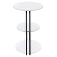 thumbnail image 5 of Hilly 3-tier Round Accent Side Table White and Black, 5 of 11
