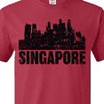 thumbnail image 4 of Inktastic Singapore City Skyline with Grunge T-Shirt, 4 of 5