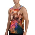 thumbnail image 2 of Gaeub Oil Paintings of Elephants Men's Athletic Tank Top, Workout Sleeveless Shirts, Running Tank Tops for Gym, Running, Training - X-Large, 2 of 9
