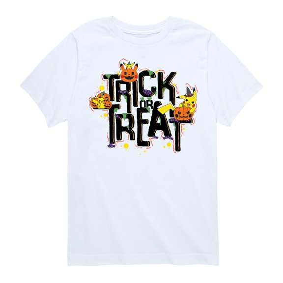 Pokémon - Trick or Treat - Youth Short Sleeve Graphic T-Shirt