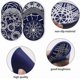thumbnail image 3 of Drink Coasters Set of 8, 10cm Blue Silicone Round Coasters, Mug Mat Cup Coasters for Coffee, Non Slip Silicone Pad Mat, Tea, 3 of 4