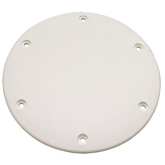 T-H Marine DSSDP-1-2-DP 6 in. Designer Series Screw Down Deck Plates - White