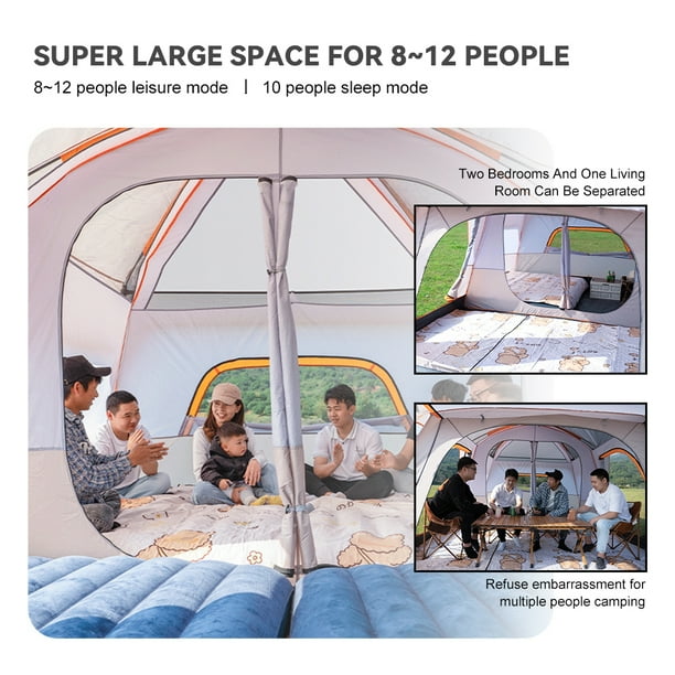 Tent Rooms 4 12 People 4 12 People Waterproof Tent With Rooms Two bedroom And Room Waterproof Two bedroom And With Rooms 4 12 People Waterproof
