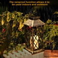 thumbnail image 4 of Image Solar Led Lantern Hanging Light Flameless Candle Mission Lights Patio Pathway Yard Decoration, 4 of 9
