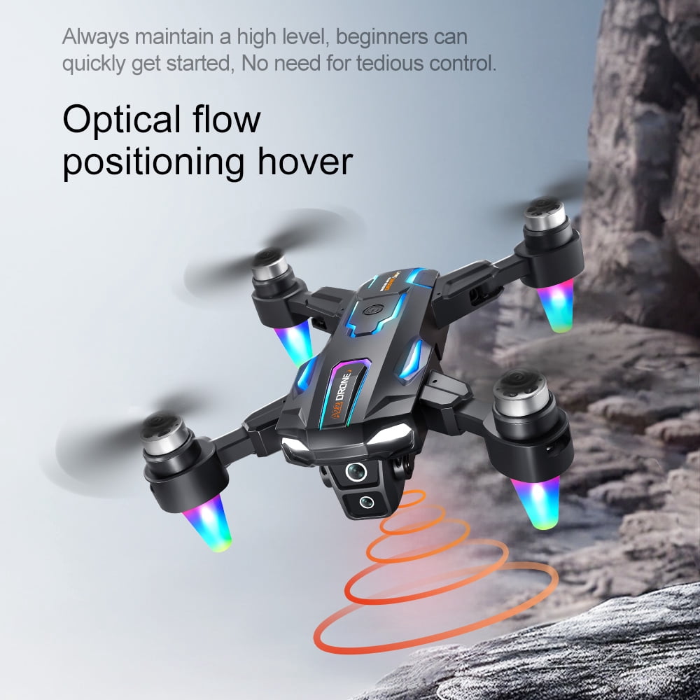 HNZENBW Drone with 4K HD Dual Camera for Kids Adults,RC Foldable FPV Quadcopte with 2 Modular 1800mAh Batteries for 40 Mins, Brushless Motor,Black