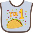 thumbnail image 3 of Inktastic I'm One Taco Birthday Party Boys or Girls Baby Bib, 3 of 4