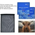 thumbnail image 6 of Highland Cow Wooden Jigsaw Puzzles, Intellectual Entertainment Educational Puzzles Fun Family Game Creative Gift for Friends Parents Grandparents, 1000 Pieces, 6 of 6