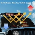 thumbnail image 4 of Uorisanigo Windshield Sun Shade Compatible with Wrangler, Compass, Gladiator & Renegade, Foldable Windshield Sunshade Sun Visor Blocks UV Rays, Bald Eagle American Flag, 4 of 7
