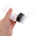 thumbnail image 2 of Dispensador de líquido con bomba de presión para quitar esmalte de uñas, puntos negros, botella vacía sin impresión para uso en salón y hogar, 200 ml, 2 of 8