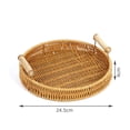 thumbnail image 1 of Plato de fruta tejido con enredaderas, cesta de pan tejida a mano, cesta de fideos al vapor, 1 of 5