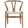 thumbnail image 1 of Hawthorne Collections Fauteuil à Manger en Noyer, 1 of 4