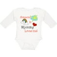 thumbnail image 3 of Inktastic Someone in Wyoming Loves Me Boys or Girls Long Sleeve Baby Bodysuit, 3 of 5
