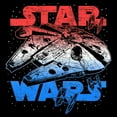 thumbnail image 2 of Men's Star Wars: A New Hope Patriotic Vintage Millennium Falcon Graphic T-Shirt, 2 of 4