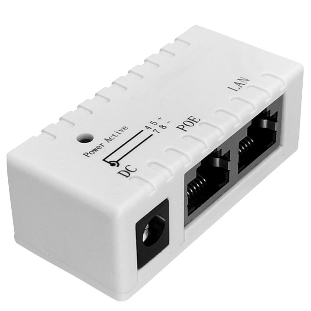 Divisor POE Puente Sintetizador POE Punto de acceso inalámbrico Divisor Ethernet Caja de alimentación POE Blanco