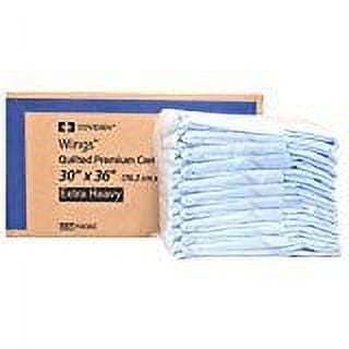Covidien P3036C Wings Quilted Premium Comfort Underpads, 30" x 36" Size, Blue (Pack of 80)