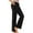 Black, variant on Ohufall Women's Casual Sweatpants Fashion Solid Color Elastic Waist Trousers Loose Lightweight Workout Pants with Pockets