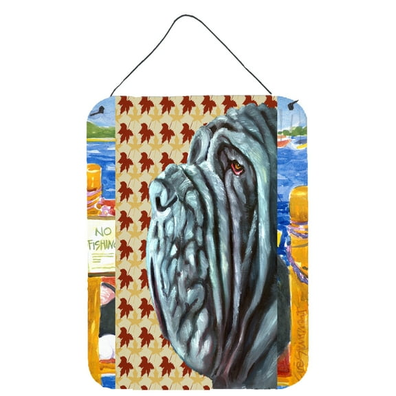 Neapolitan Mastiff Fall Leaves Wall or Door Hanging Prints