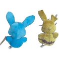 thumbnail image 4 of 10.83 x 10.71 x 3.9 inchesPlush Toys DollJuego de 2 peluches de Freddy, juguete de peluche Bonnie y Springtrap, peluche para regalo de peluche (bonnie+springtrap), 4 of 5