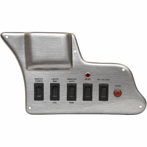 Lund Boat Switch Dash Panel 2397683 | Rebel Master Power Silver