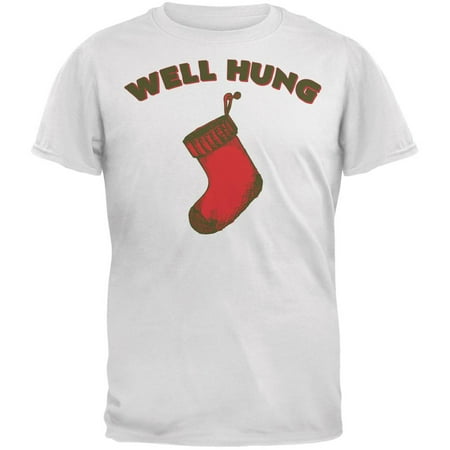 well hung xmas shirt