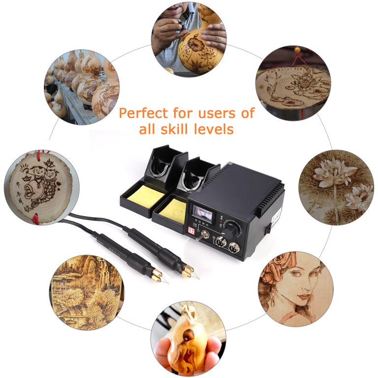 Wood Burnning Kit,Professional Pyrography Wood Burner,Adjustable  Temperature Woodburner Machine with Pen for Adults,Wire Tips
