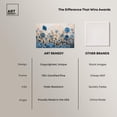 thumbnail image 6 of Curlean Flowers Set Canvas Set of 2 Blue Floral Art by Art Remedy, Gallery Wrapped, 15 x 10, 6 of 6