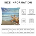 thumbnail image 6 of Acheng Starfish Body Pillow Cover Nautical Coastal Tropical Summer Ocean Sand Beach Vacation Long Case Protector with Zipper Soft Large Cases Covers for Bedding,Couch,Sofa,Home White, 6 of 6