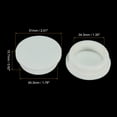 thumbnail image 3 of Uxcell Silicone Rubber Hole Plug White Stopper for 44-45mm Hole 2 Pack, 3 of 5