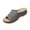 Gray, variant on Xugsiok Wedge Sandals for Women Fashion Casual Summer Solid Color Hollow Out Floral Round Open Toe Shoes