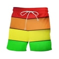 thumbnail image 6 of DDAPJ pyju Men's Board Shorts LGBT Pride Rainbow Flag Swim Trunks Elastic Waist Drawstring Beach Shorts Quick Dry Bathing Suits Summer Holiday Shorts with pockets Prime Deals 2024 Multicolor#1 XXL, 6 of 8
