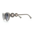 thumbnail image 6 of Womens Star Stud Jewel Trim Arm Mod Cat Eye Plastic Fashion Diva Sunglasses Grey - Smoke, 6 of 7