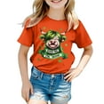 thumbnail image 2 of lnmuld Tops for Teens St Patrick's Day Themed Casual Short Sleeve Tee for Toddler Girls and Boys Size:10-12 Years, 2 of 3