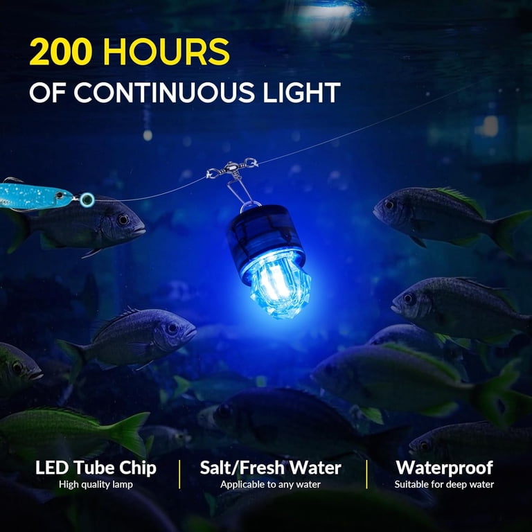 aqua lure fishing light 150W 20900lm Underwater Light,Lighting Fish Bait Attractant (Green) LED Underwater Fishing Light,6 Packs