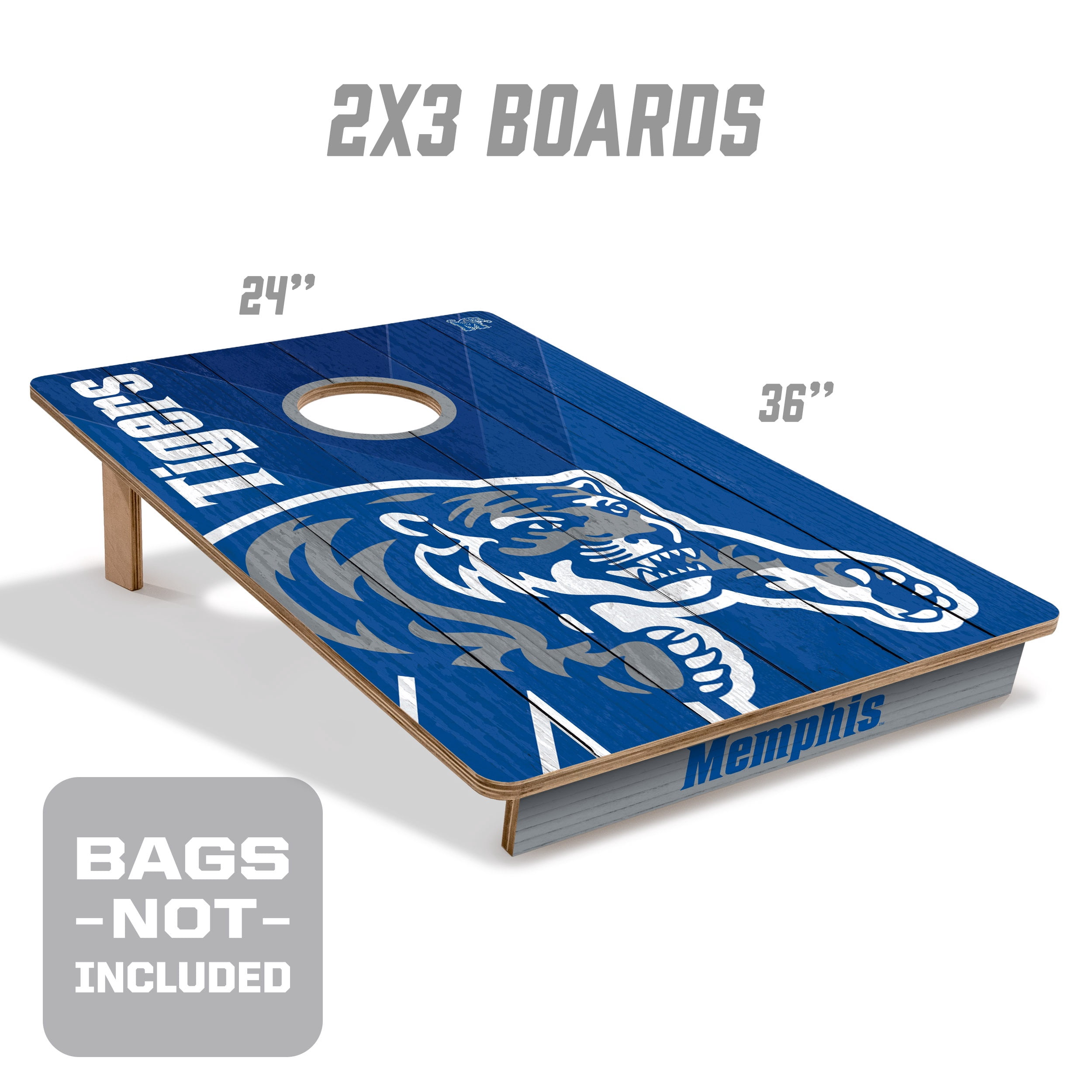 YouTheFan NCAA Memphis Tigers 2' x 3' Cornhole Game No Bags
