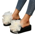 thumbnail image 2 of LEEy-World Chaussons pour Femmes Mode Quatre Saisons Chaussons pour Femmes Intérieur Semelle Plate Léger Bout Rond Chaussons Hérisson Creux pour Femmes, 2 of 5
