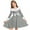 Gray, variant on Posijego Girls Party Dresses Christmas Party Fleece Trim Long Sleeve Bow Front Flowy A-Line Dress for Girls