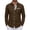 Coffee, variant on Mens Button Up Shirts Color Block Regular Fit Lightweight Shirts with Chest Pockets Smart Causal Durable Shirts for Travel Orange
