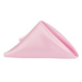 thumbnail image 1 of 10 Pieces, Satin Napkin 20"x20" square Edge: Hemmed Material: 100% Polyester - Medium Pink, 1 of 1