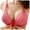 Red, variant on KHONTS Front Hook Closure Lush Bras Push up Lifting No Underwire Bra Soft Supportive Comfy Bralettes for Women Red 42