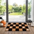 thumbnail image 7 of OVFUIZ Halloween Door Mat 15.7x23.6in Checkered Ghost Coir Welcome Front Door Entry Indoor Floor Bath Mat Fall Home Decor Halloween Decorations, 7 of 7
