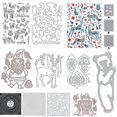 thumbnail image 2 of Troqueles y sellos de corte de Metal de Navidad, plantilla de colección de recortes, molde de estampado, tarjetas de papel DIY, corte artesanal, nuevo, 2 of 4